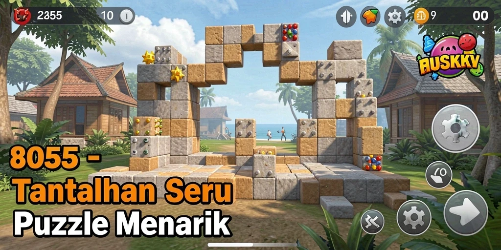 Gameplay menantang dan menarik dalam game Puzzle 8055.
