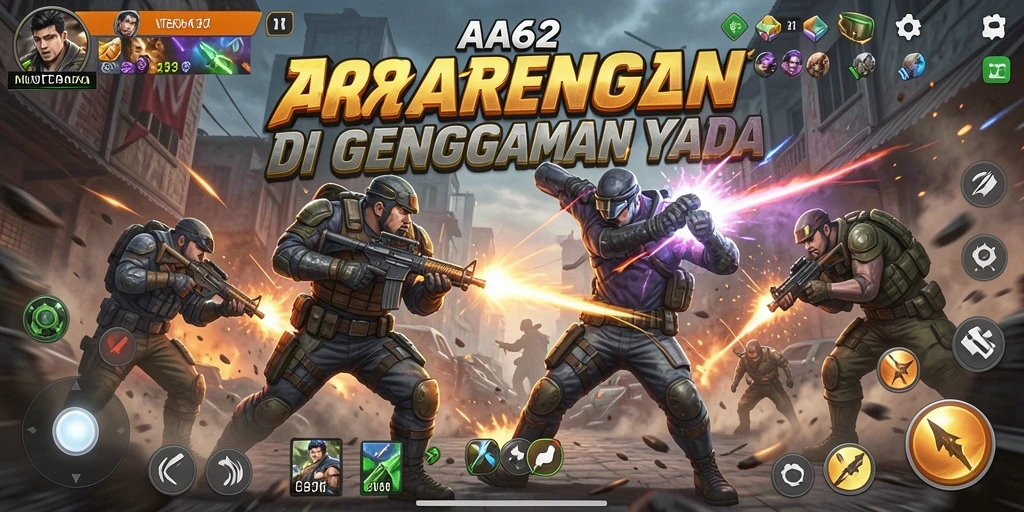 Tampilan menarik dari gameplay AA62 yang penuh aksi.