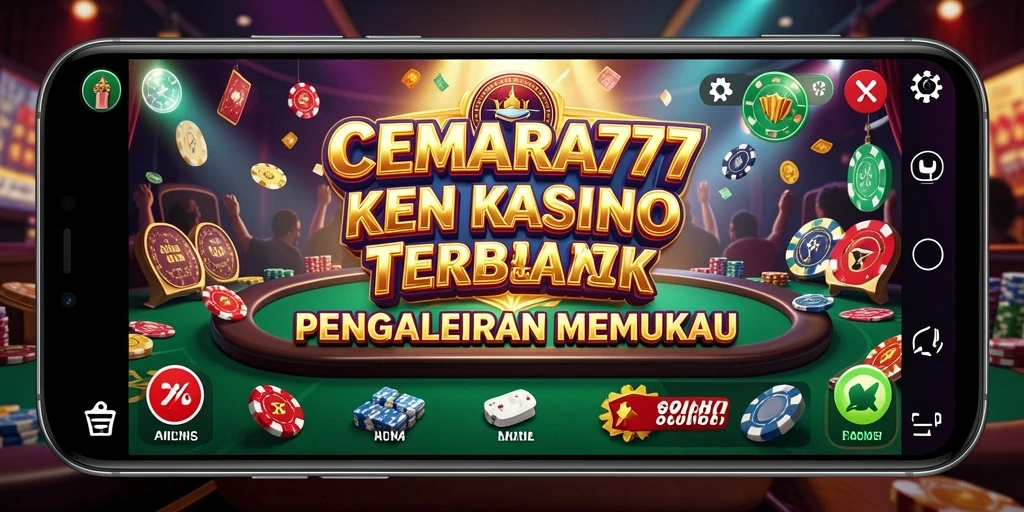 Tampilan menawan permainan Kasino dalam CEMARA777 yang seru.