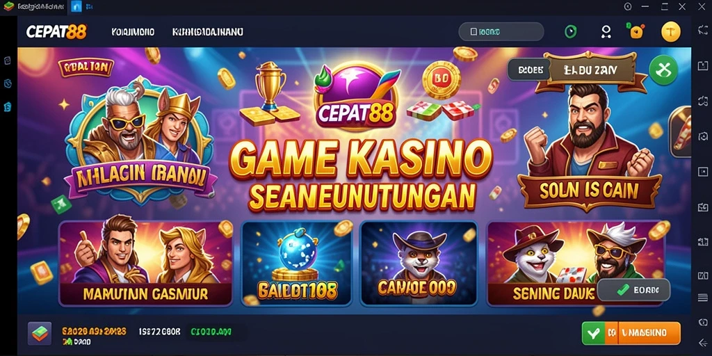 Tampilan gameplay Kasino yang seru dan mengasyikkan.