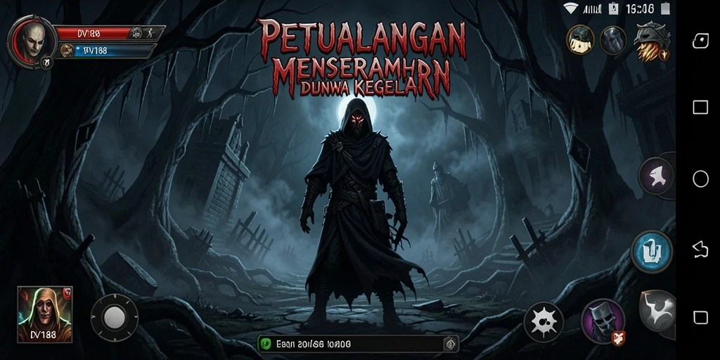 Tangkapan layar dari gameplay menyeramkan DV188 menunjukkan suasana mencekam dan penuh ketegangan.