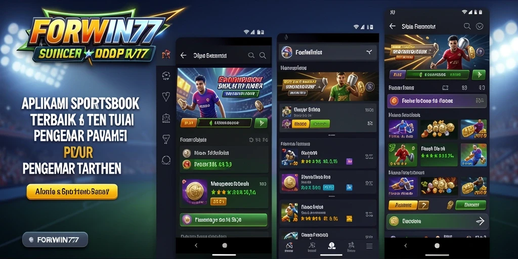 Tangkapan layar utama FORWIN77 menampilkan fitur taruhan yang menarik.