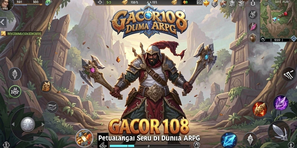 Screenshot GACOR108 menampilkan aksi seru dalam pertarungan ARPG.