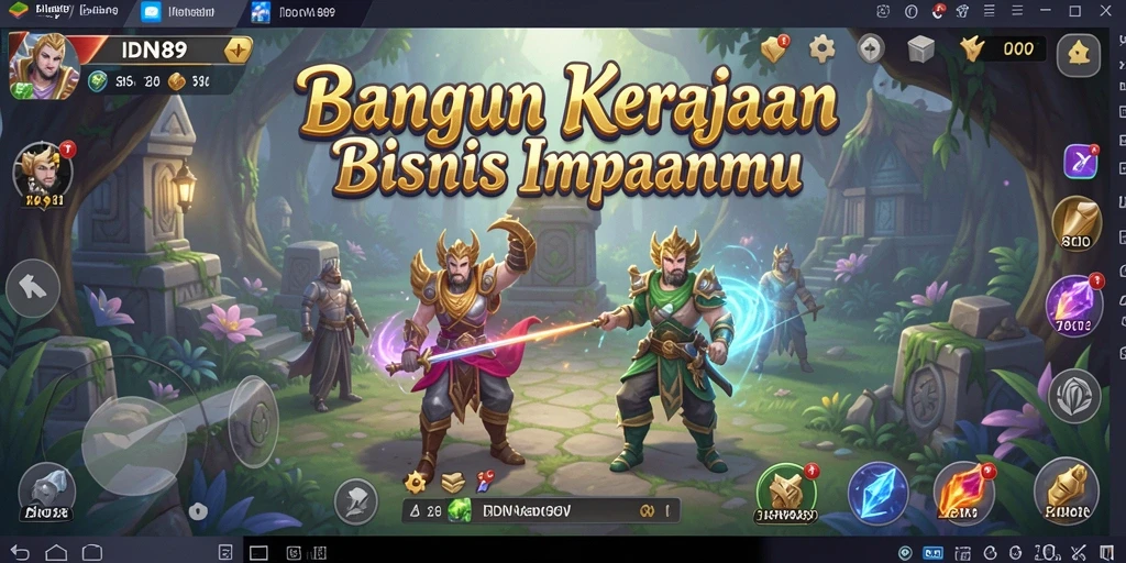 Tampilan gameplay seru dalam IDN89, menjelajahi dunia Tycoon.