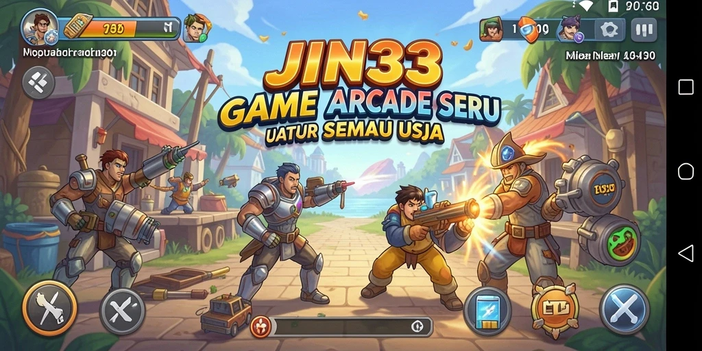 Tampilan gameplay menarik dari JIN33 dengan karakter dan tantangan seru.