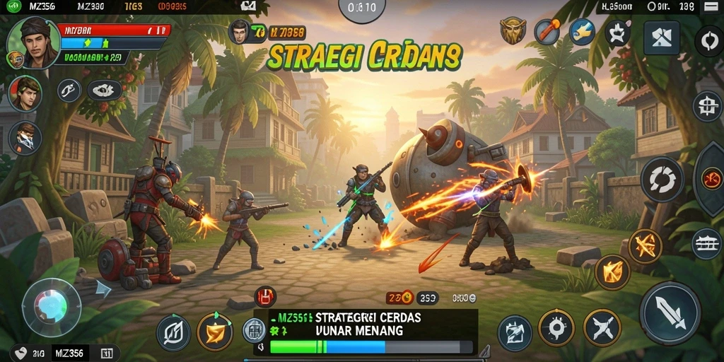 Tampilan memukau dari gameplay Strategy di MZ356.