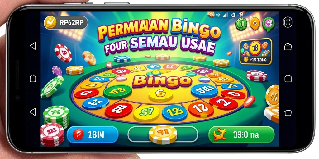 Tampilan gameplay Bingo yang mendebarkan di RP62RP.