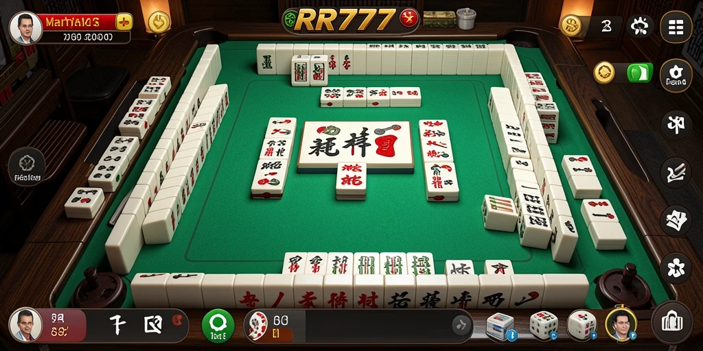 Tampilan gameplay menarik dari permainan Mahjong di RR777.