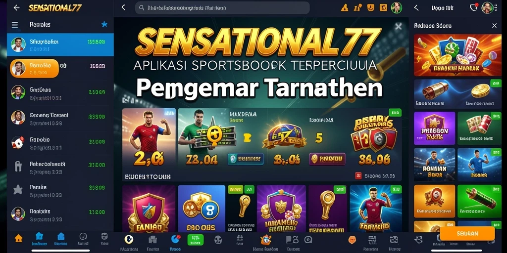 Tampilan SENSATIONAL77 yang memukau saat melakukan taruhan olahraga.