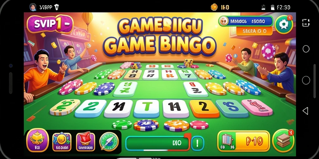 Screenshot gameplay SVIP1 menampilkan keseruan permainan Bingo.