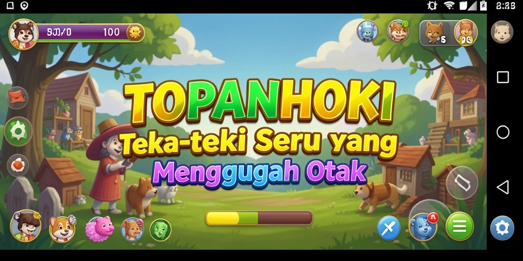 Tangkapan layar utama gameplay puzzle yang menarik.